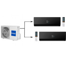 Мульти сплит-система на 2 комнаты Haier Flexis Super Match 2U40S2SM1FA/AS25S2SF1FA-B*2шт