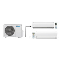 Мульти сплит-система на 2 комнаты Panasonic Free Multi CU-2E15PBD/CS-E7RKDW*2шт