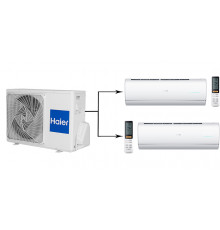 Мульти сплит-система на 2 комнаты Haier Jade Super Match 2U50S2SM1FA-3/AS25S2SJ1FA-W*2шт
