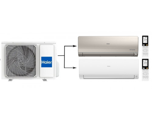 Мульти сплит-система на 2 комнаты Haier Flexis Super Match 2U40S2SM1FA/AS25S2SF2FA-G/AS35S2SF2FA-W
