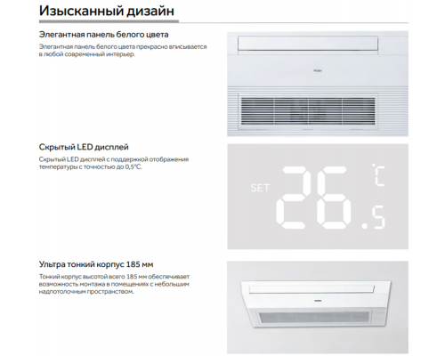 Кассетный кондиционер Haier AB35S2SA1FA/1U35S2SM4FA