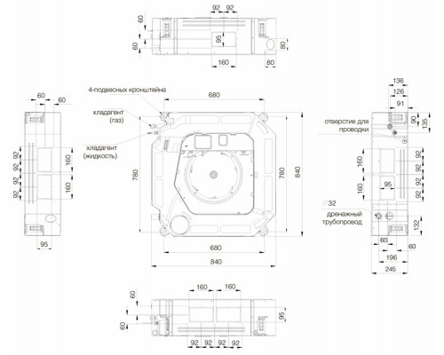 Кассетный кондиционер Excon CR-01-1024