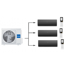 Мульти сплит-система на 3 комнаты Haier Flexis Super Match 3U55S2SR5FA/AS25S2SF2FA-B*3шт