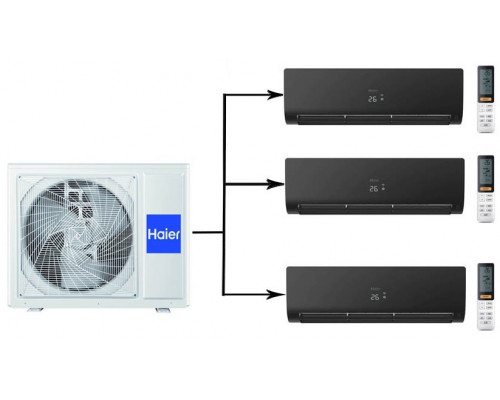 Мульти сплит-система на 3 комнаты Haier Flexis Super Match 3U70S2SR5FA/AS25S2SF2FA-B*3шт