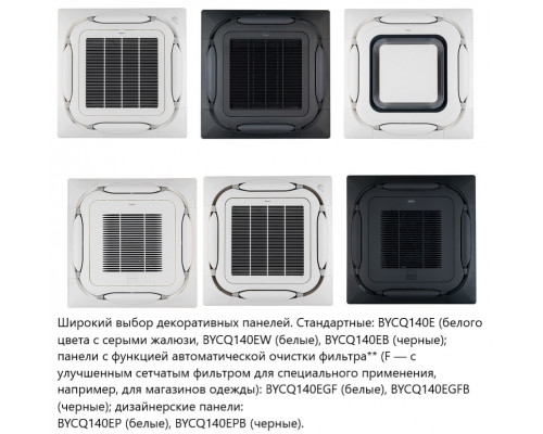 Кассетный кондиционер Daikin FCAHG140H/RZAG140NY1/-40