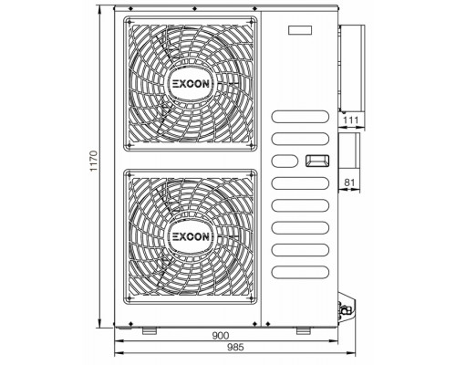 Кассетный кондиционер Excon CR-01-1624