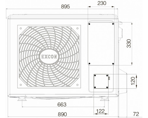 Настенный кондиционер Excon CR-01-0711